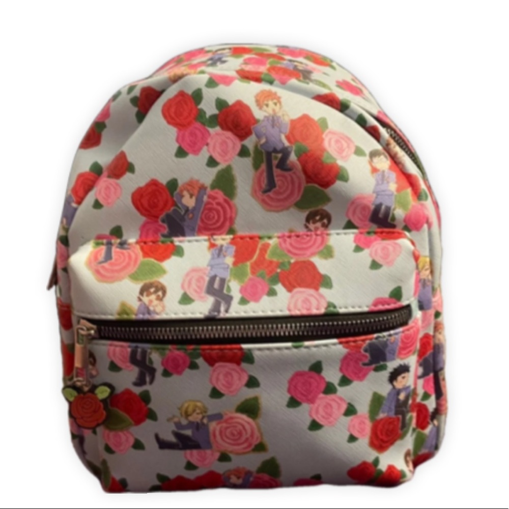 Ouran High School Host Club Blue Floral Mini Backpack Bag Anime
